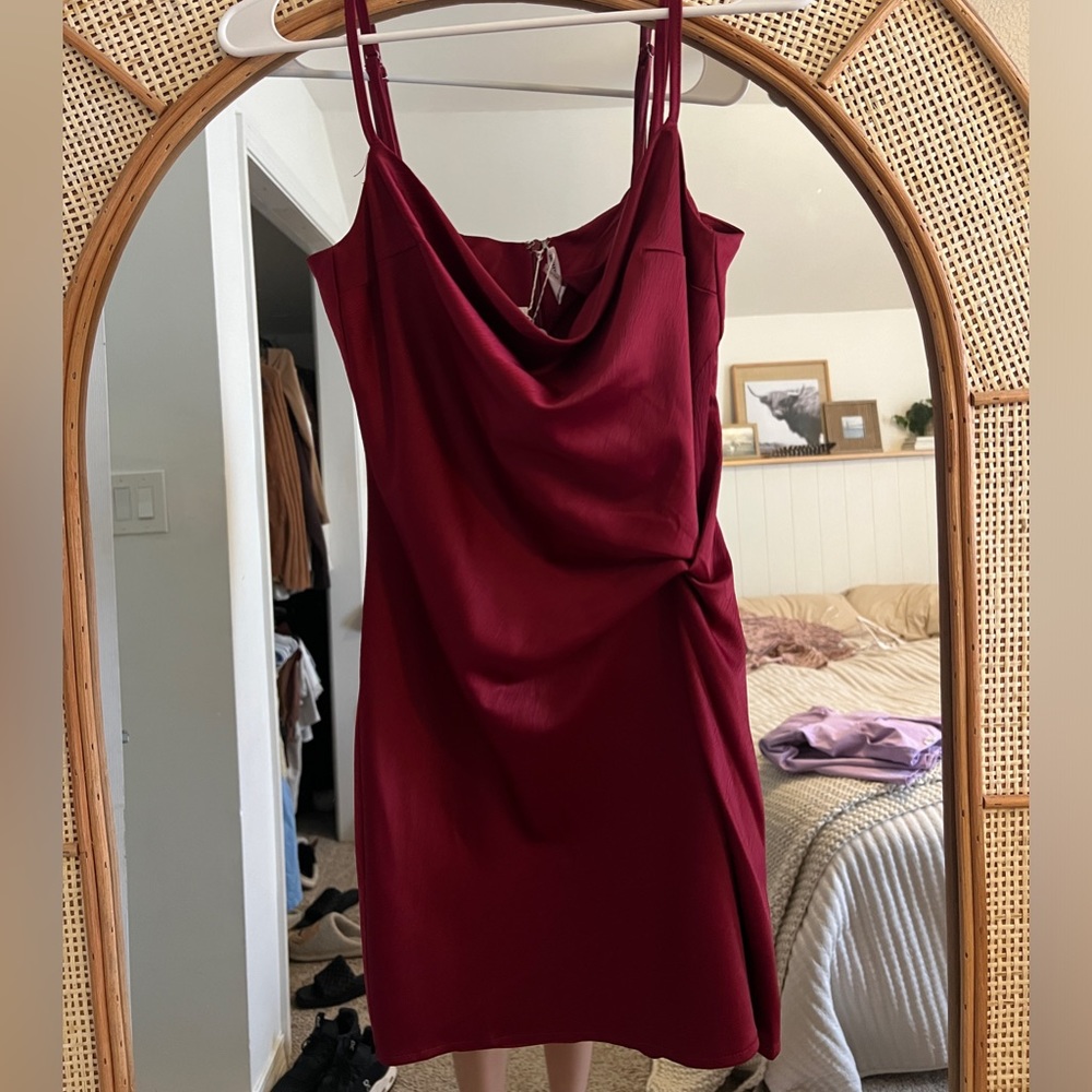 Satin Mini Dress